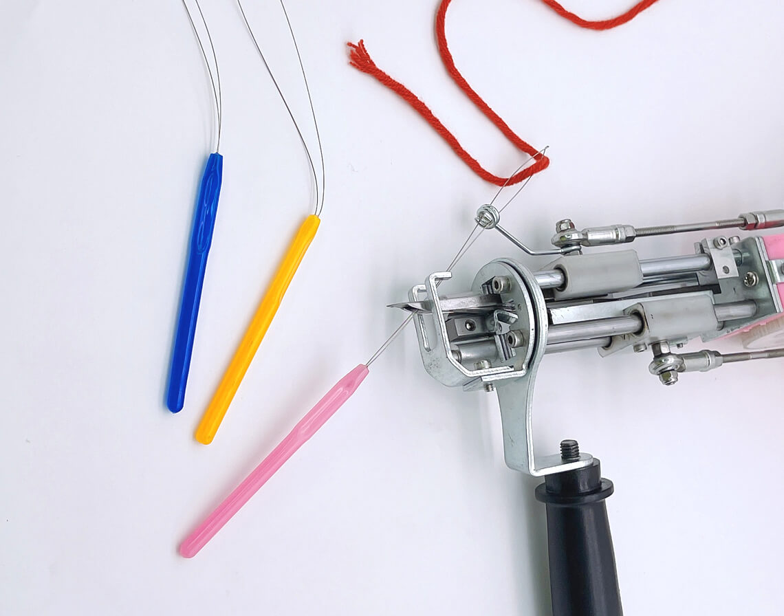 3 PCS Threader , Yarn Threading Needle for Tufting Gun + Craft Snipper  Scissors \ Crochet \ Sewing \ Knitting \ Crafting – Tufting Gun Club