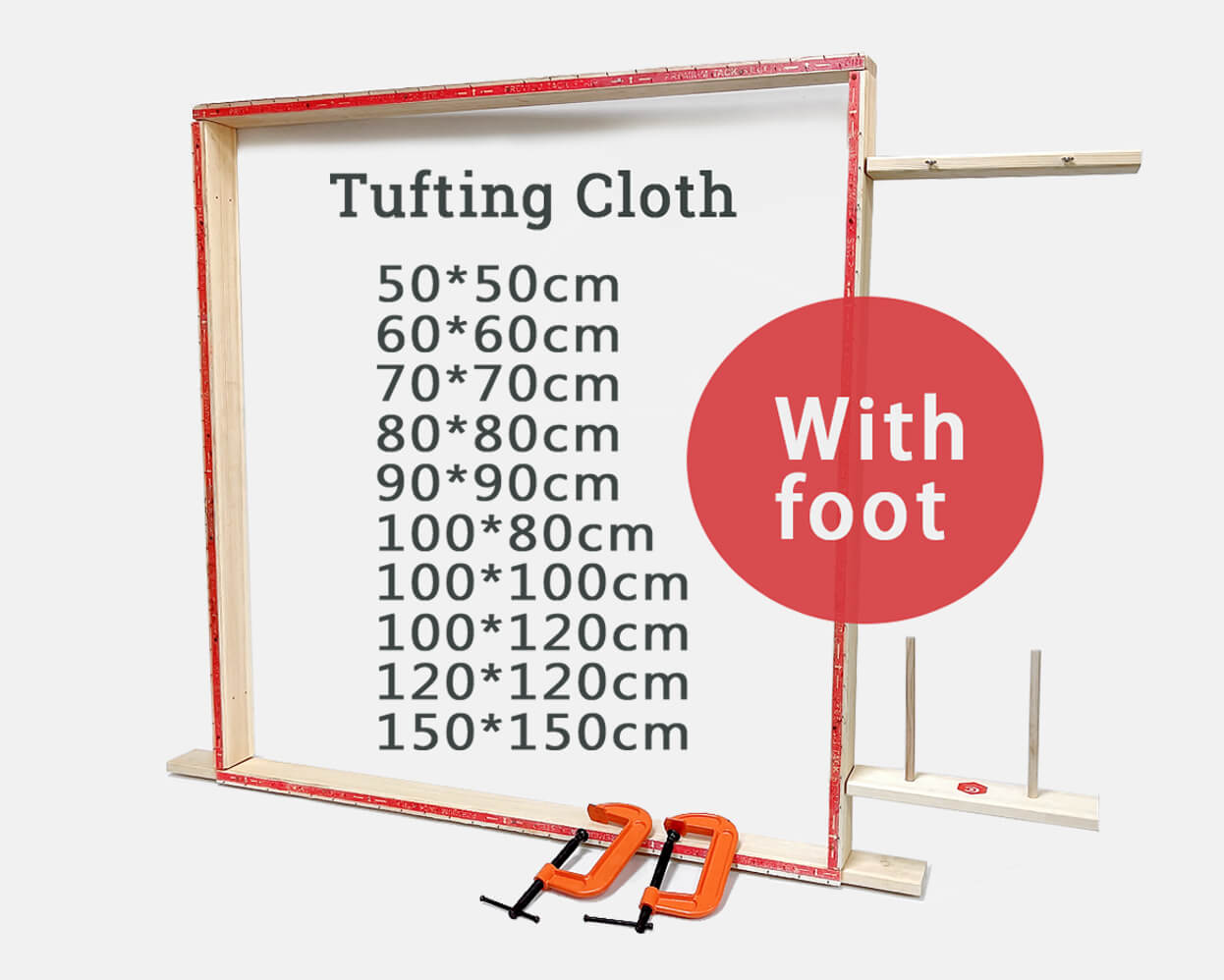 Take-Apart Table-Top Rug Tufting Rug Making Frame Optional size