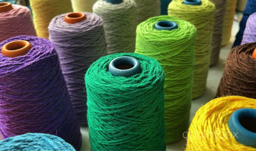Apple green 100% Wool Rug Yarn On Cones (166)