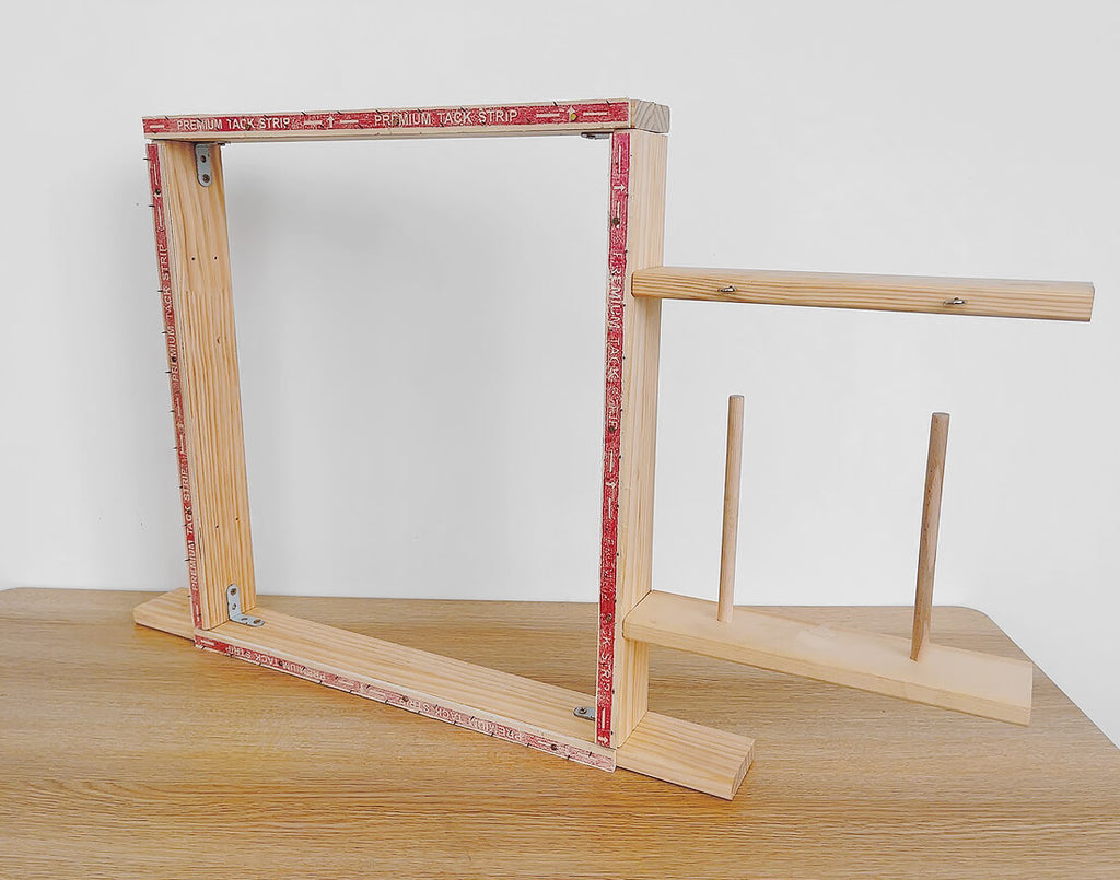 Vloerkleed Frame Kit – 17.5 X 19.7 Inch Houten Tuftingframe, Eenvoudig Te Monteren Voor DIY Tapijtprojecten