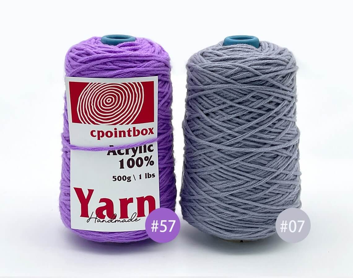 And-et 45 Vibrant Colors Tufting Nylon Yarn Pack (28 Ultramarine) - Ideal  for Crocheting, Crochet, Craft Projects, and More - 100% BCF - 3 Cones x